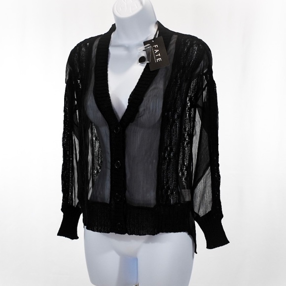 Fate Sweaters - Fate / Stitch Fix Sheer and Knit Cardigan